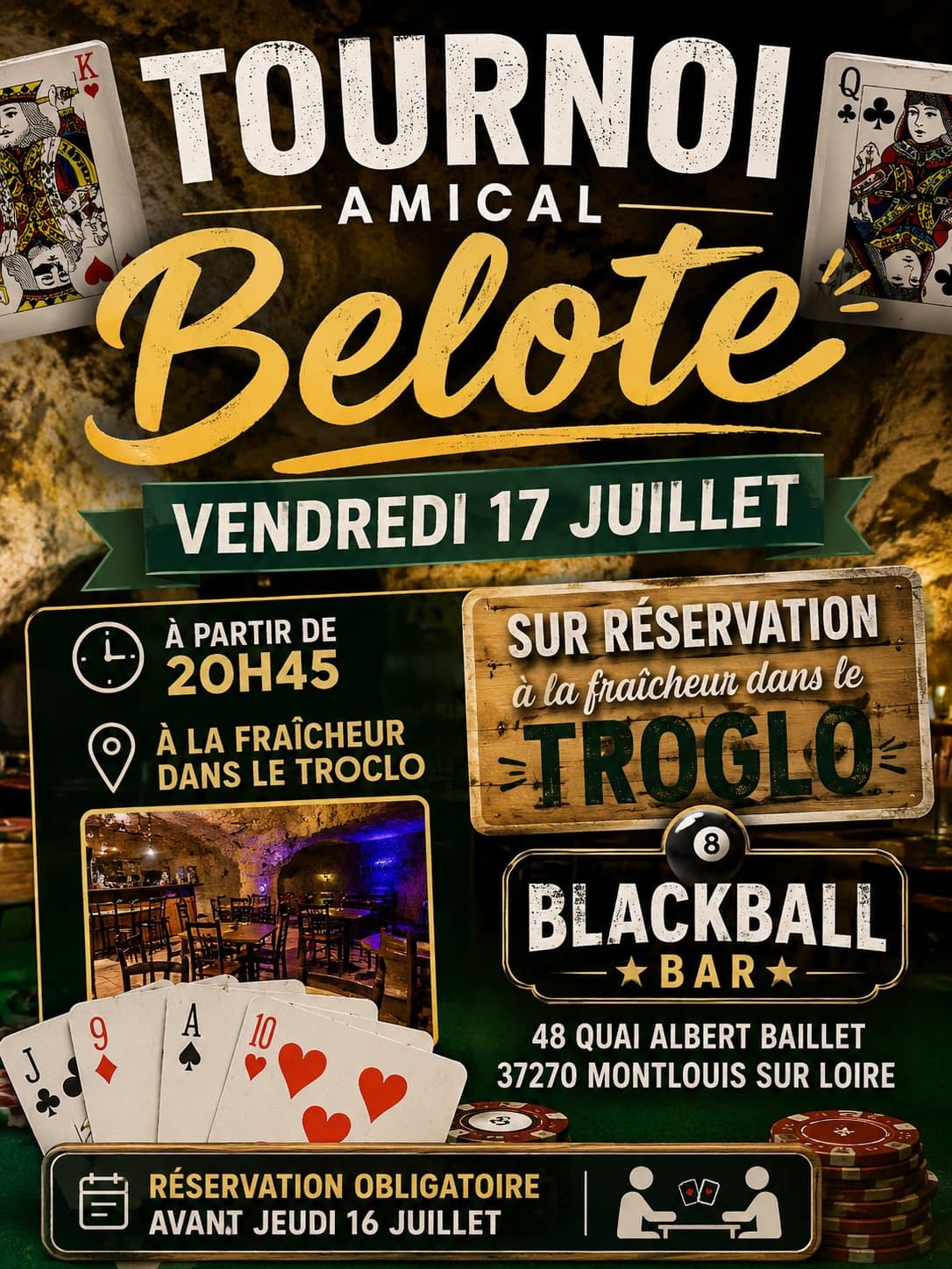 Affiche Belote amical