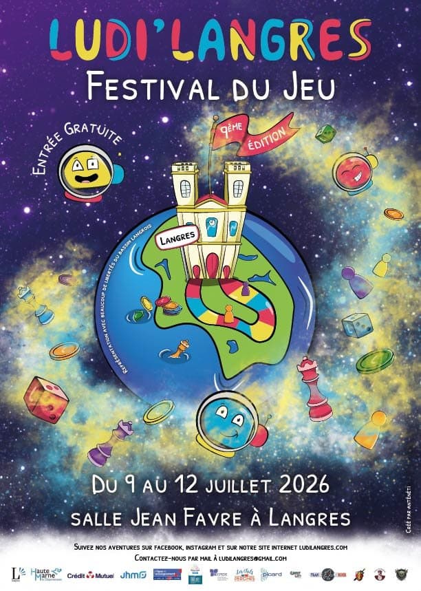 Affiche Tournoi de Belote - festival du Jeu à Langres